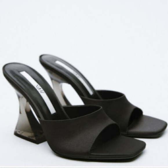 Zara METHACRYLATE SANDALS - Picture 5 of 6